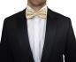 Preview: Men's bow tie modern elegant gold plain satin 980