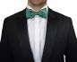 Preview: Men's bow tie elegant festive green paisley V14
