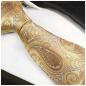 Preview: Men's tie yellow brown paisley brocade necktie 2010