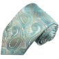 Preview: Men's tie turquoise paisley brocade necktie 2016