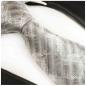 Preview: Men's tie grey white striped necktie 2017