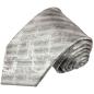 Preview: Men's tie grey white striped necktie 2017