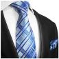 Preview: Men's tie blue light blue striped necktie 2018
