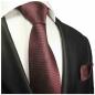 Preview: Men's tie wine red waffle pattern necktie 2029