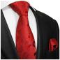 Preview: Men's tie red paisley floral necktie 2030