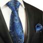 Preview: Men's tie blue paisley brocade necktie 2044
