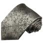 Preview: Men's tie silver grey baroque necktie 2051