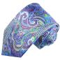 Preview: Men's tie blue green purple paisley necktie 2060