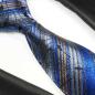 Preview: Men's tie blue gold striped necktie 2100