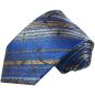 Preview: Men's tie blue gold striped necktie 2100