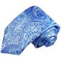 Preview: Men's tie blue paisley brocade necktie 2102
