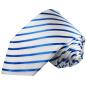 Preview: Men's tie blue white striped necktie 2105
