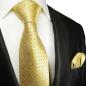 Preview: Men's tie yellow blue dotted necktie 2106