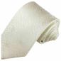 Preview: Men's tie ivory wool white floral necktie 2114
