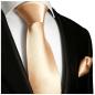 Preview: Men's tie apricot plain satin necktie 2134