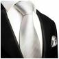 Preview: Men's tie silver striped necktie 375