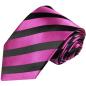 Preview: Men's tie pink black striped necktie 381