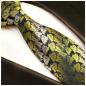 Preview: Men's tie green modern floral necktie 391