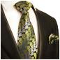 Preview: Men's tie green modern floral necktie 391
