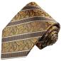 Preview: Men's tie brown paisley striped necktie 392