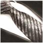 Preview: Men's tie brown striped necktie 396