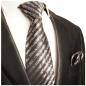 Preview: Men's tie brown striped necktie 396