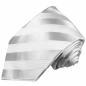 Preview: Men's tie silver white striped necktie 401