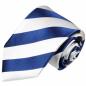 Preview: Men's tie blue white striped necktie 405