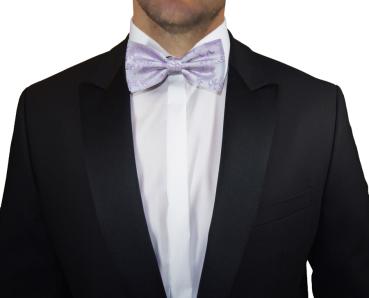 Men's bow tie modern elegant lilac floral V93