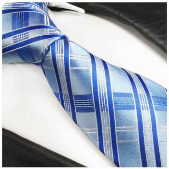 Men's tie blue light blue striped necktie 2018