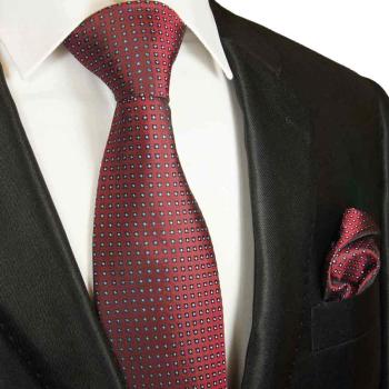 Men's tie red dotted necktie 2040