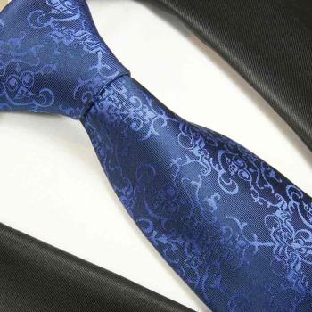 Men's tie royal blue baroque necktie  2050