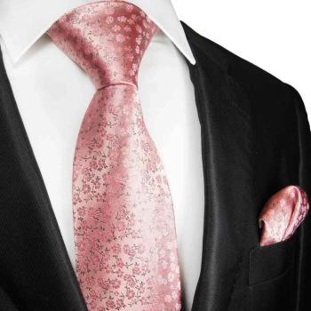 Men's tie pink floral necktie 2056