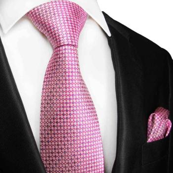 Men's tie pink dotted necktie 2111