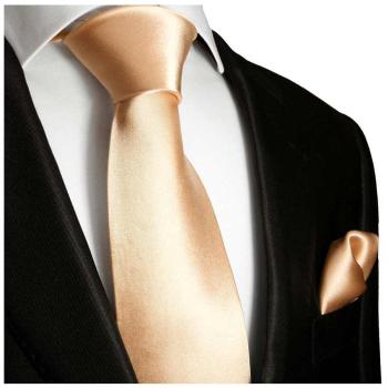 Men's tie apricot plain satin necktie 2134