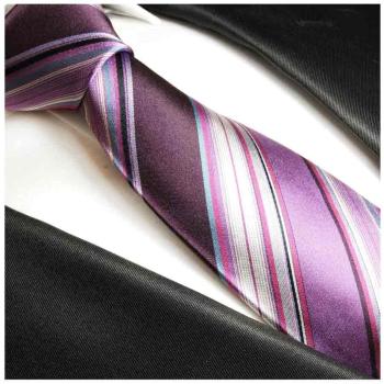 Men's tie purple violet striped necktie 251