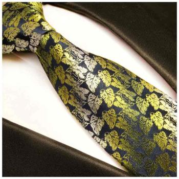 Men's tie green modern floral necktie 391