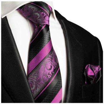 Men's tie pink baroque striped necktie 497