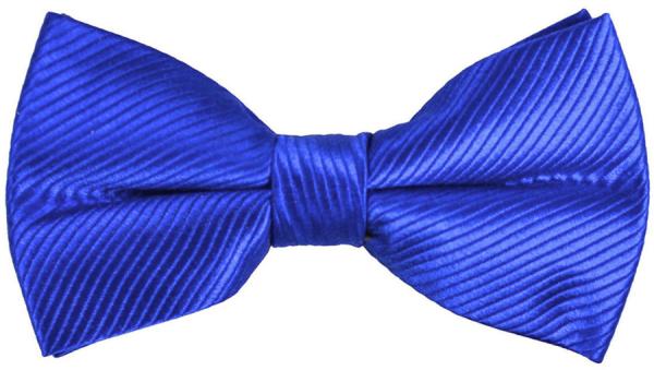 Men's bow tie modern festive plain royal blue 349