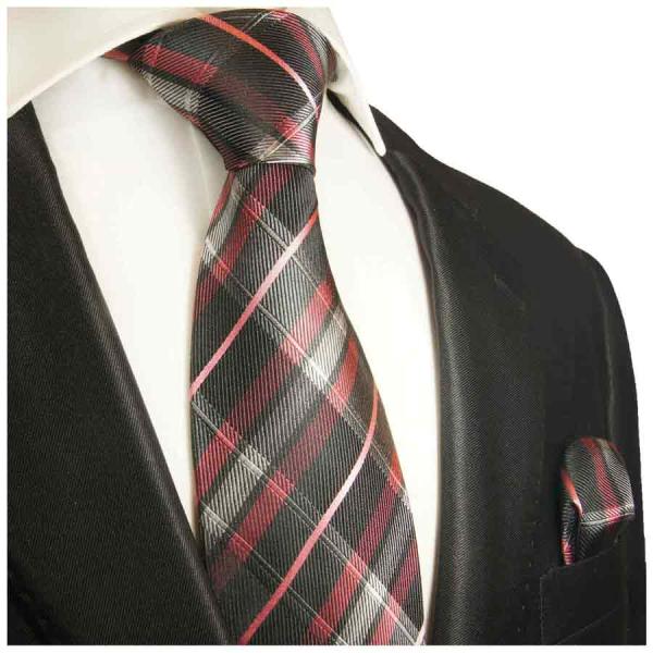 Men's tie black pink striped tartan pattern necktie 2014