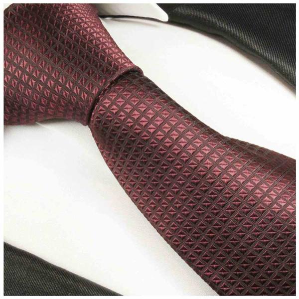 Men's tie wine red waffle pattern necktie 2029