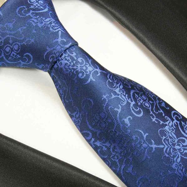 Men's tie royal blue baroque necktie  2050