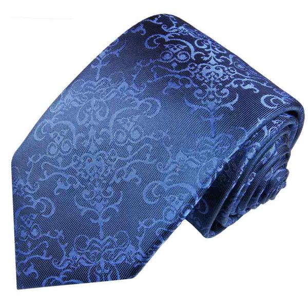 Men's tie royal blue baroque necktie  2050