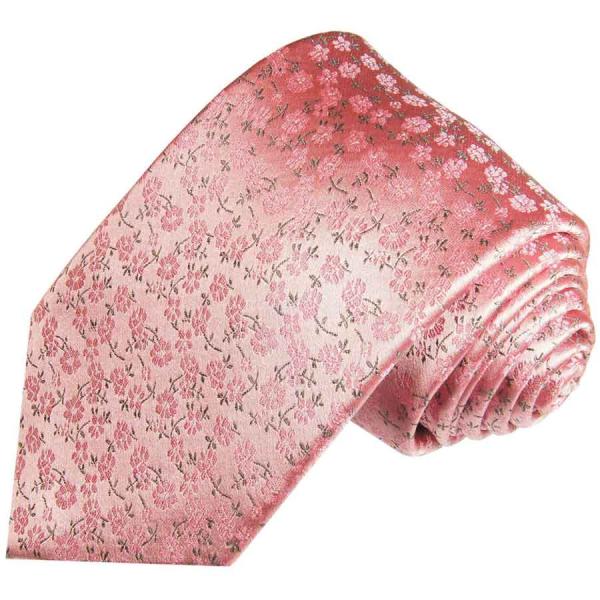 Men's tie pink floral necktie 2056