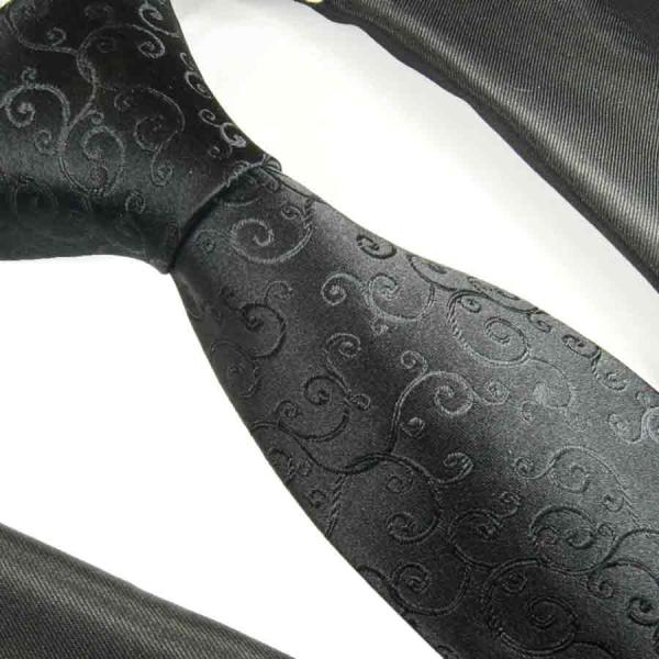Men's tie black ornaments necktie 2095