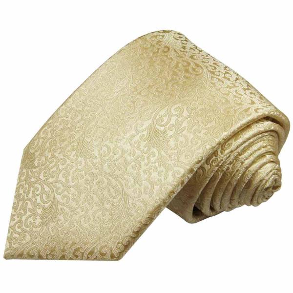Men's tie cream floral necktie 2096