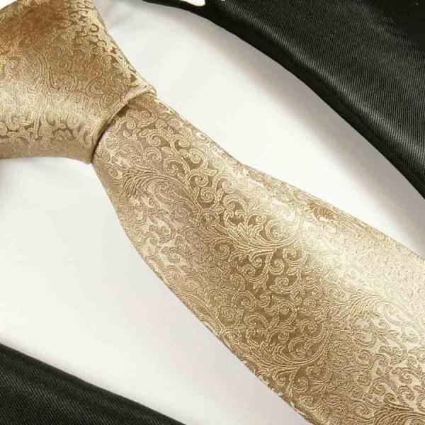 Men's tie cappuccino brown floral necktie 2101