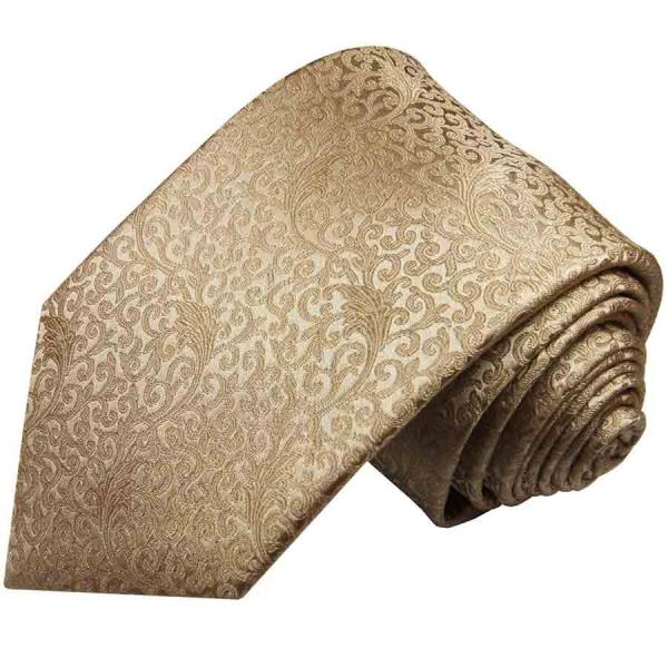 Men's tie cappuccino brown floral necktie 2101