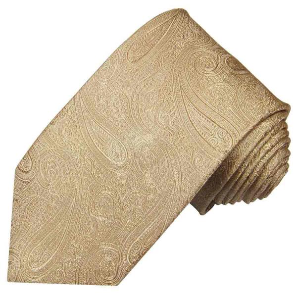 Men's tie cappuccino brown paisley necktie 2109