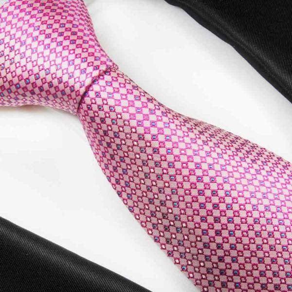 Men's tie pink dotted necktie 2111